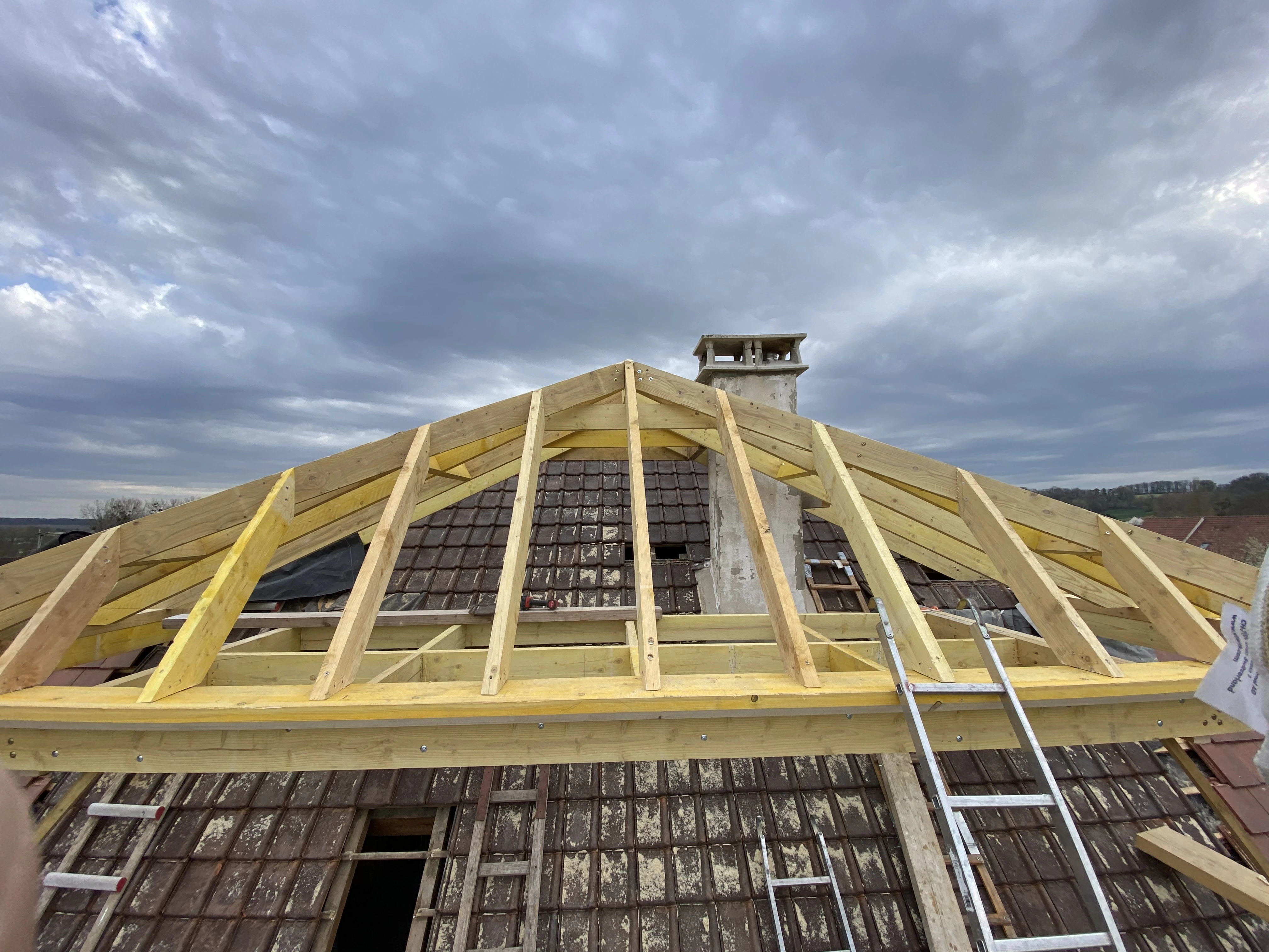 toiture en construction